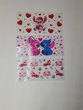 ✨ UV DTF Valentine Decals Bundle – Ready to Apply ✨